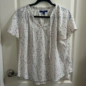 Apt. 9 short sleeve blouse, size large